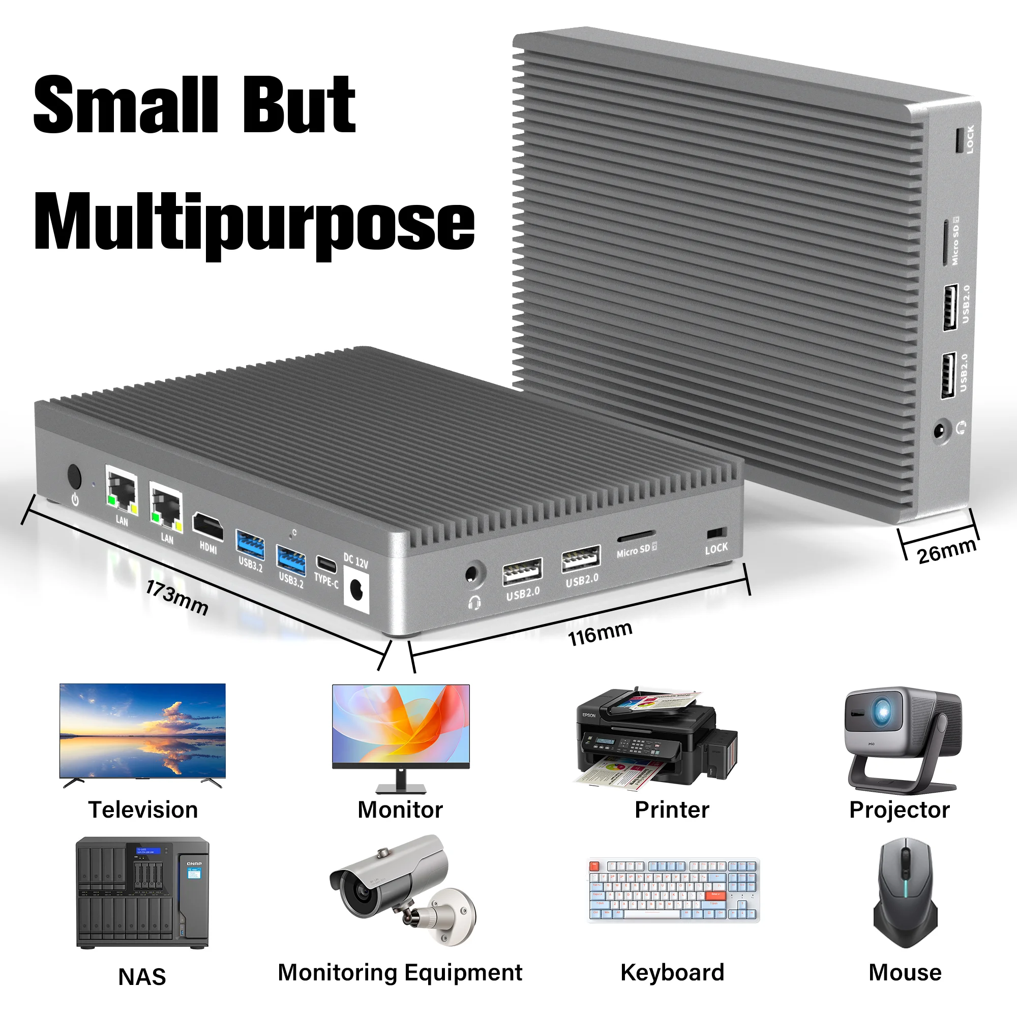 Мини-ПК Higole F9B N100 без вентилятора, Windows 11 Pro WiFi5 BT5.0 16 Гб ОЗУ 256/512 ГБ eMMC, планшет, двойной 2,5G LAN 4K, настольный компьютер
Мини-ПК Higole F9B N100 без вентилятора, Windows 11 Pro WiFi5 BT5.0 16 Гб ОЗУ 256/512 ГБ eMMC, планшет, двойной 2,5G LAN 4K, настольный компьютер