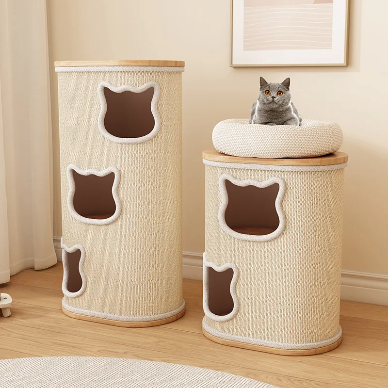 Solid wood cat nest cat climbing frame is integrated, universal in all seasons, upper and lower layers do not occupy
Solid wood cat nest cat climbing frame is integrated, universal in all seasons, upper and lower layers do not occupy