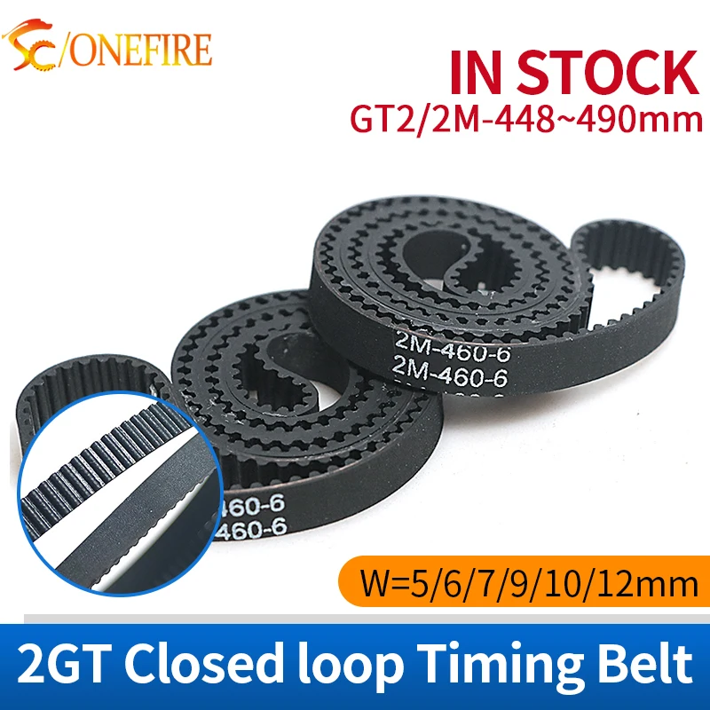 2M 2GT Timing Belt Lp=448 450 454 460 466 468 470 476 478 480 484 488 490 Width 5/6/7/9/10/12mm Rubber Belts
2M 2GT Timing Belt Lp=448 450 454 460 466 468 470 476 478 480 484 488 490 Width 5/6/7/9/10/12mm Rubber Belts