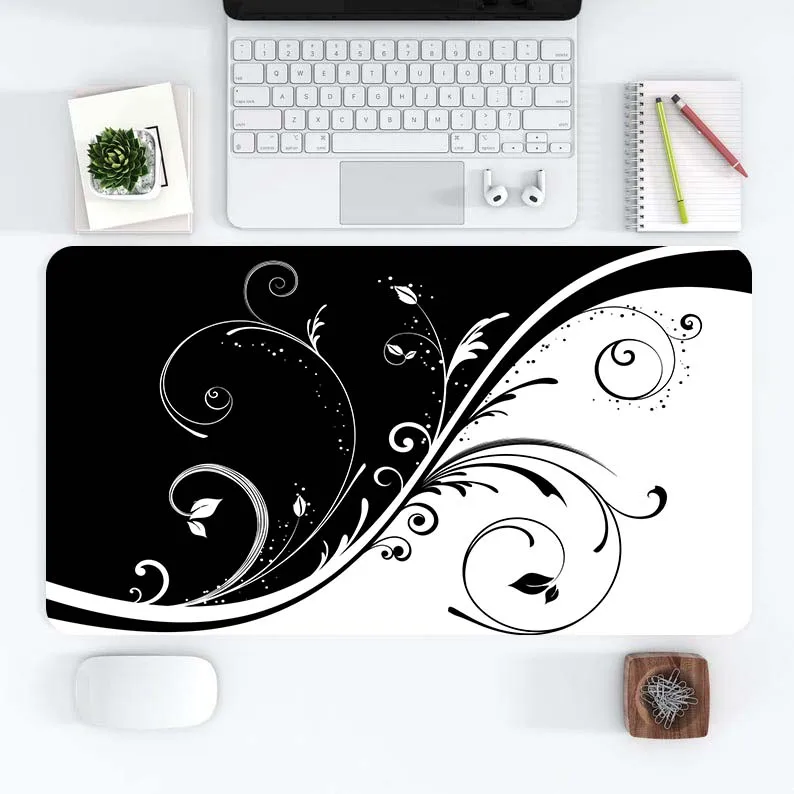 White Mausepad Black Desk Mat Gaming Mat Pad on The Table Office Gamer Accessories Keyboard Pad Art Mouse Mat Mouse Carpet
White Mausepad Black Desk Mat Gaming Mat Pad on The Table Office Gamer Accessories Keyboard Pad Art Mouse Mat Mouse Carpet