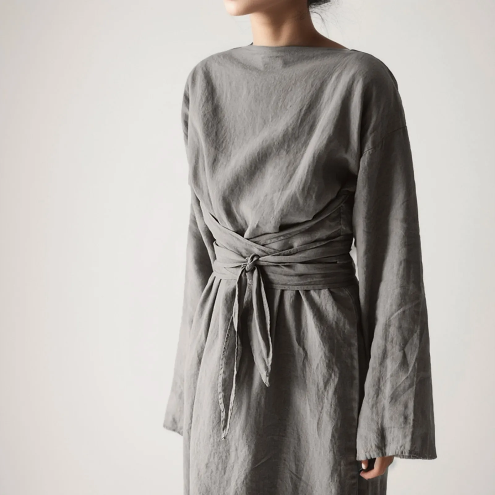 2024 Summer Women Casual Solid Cotton Linen Dress Fashion Lace-Up Long Sleeve Maxi Dresses Spring Female Elegant Simple Dress
2024 Summer Women Casual Solid Cotton Linen Dress Fashion Lace-Up Long Sleeve Maxi Dresses Spring Female Elegant Simple Dress
