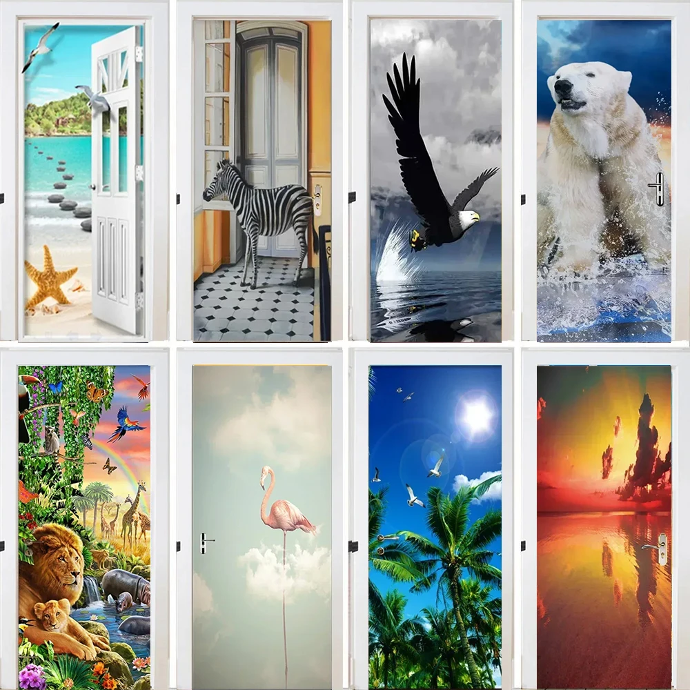 White Polar Bear Door Sticker Cute Animal Wallpaper Sticker Self Adhesive Mural Poster Home Bedroom Living Room Decoration
White Polar Bear Door Sticker Cute Animal Wallpaper Sticker Self Adhesive Mural Poster Home Bedroom Living Room Decoration