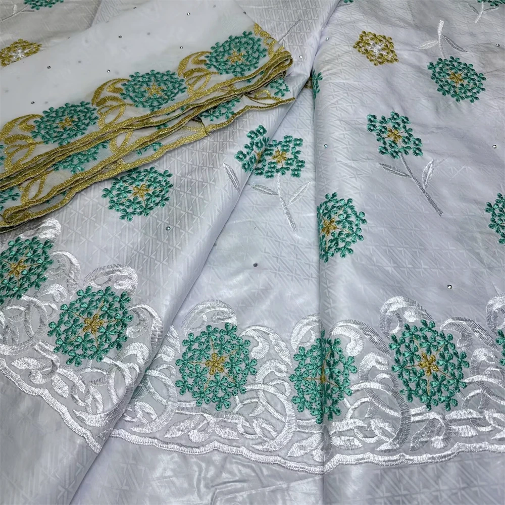 5+2 yards African Bazin Fabric With Scarf White Bazin Riche Brode ,Bazin Brocade Cotton For Women Dress
5+2 yards African Bazin Fabric With Scarf White Bazin Riche Brode ,Bazin Brocade Cotton For Women Dress