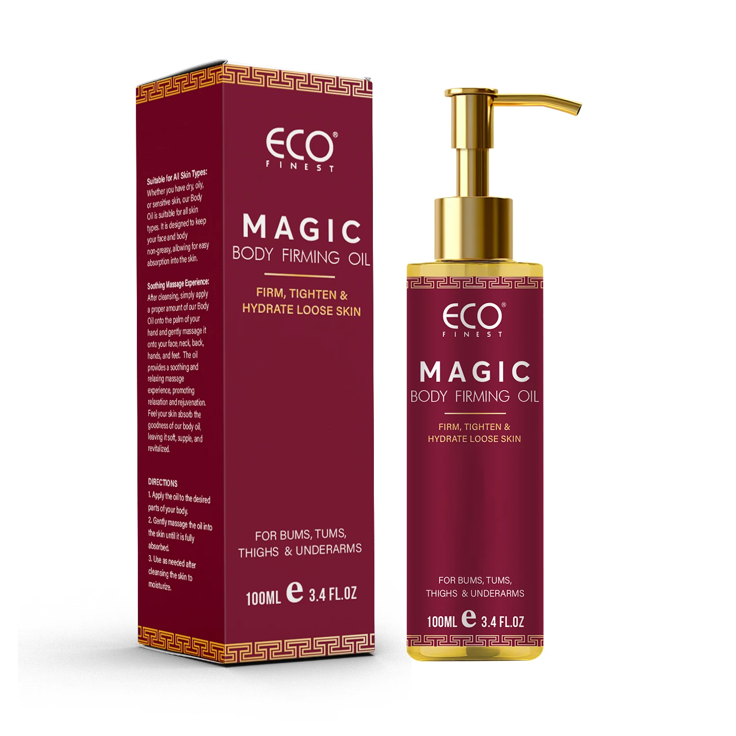 ECO Finest Magic Укрепляющее масло для тела - Укрепляющее, подтягивающее, увлажняющее, рассыпчая кожа для банок, стон, бедер, подмышек, 100 мл/3,4 унции
ECO Finest Magic Укрепляющее масло для тела - Укрепляющее, подтягивающее, увлажняющее, рассыпчая кожа для банок, стон, бедер, подмышек, 100 мл/3,4 унции