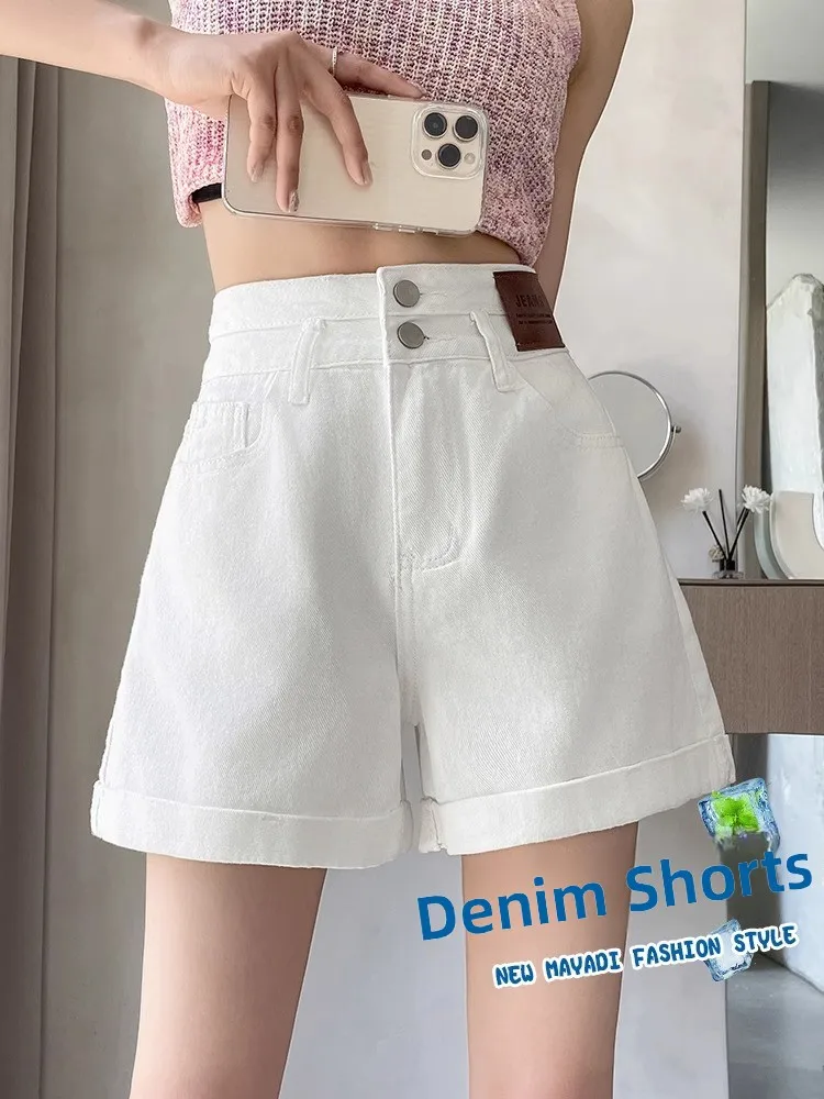 High Waist A-Line Denim Shorts Women's Summer Thin Wide Leg Loose Slimming Hot Pants Cotton Stretch Denim Wear Resistant
High Waist A-Line Denim Shorts Women's Summer Thin Wide Leg Loose Slimming Hot Pants Cotton Stretch Denim Wear Resistant