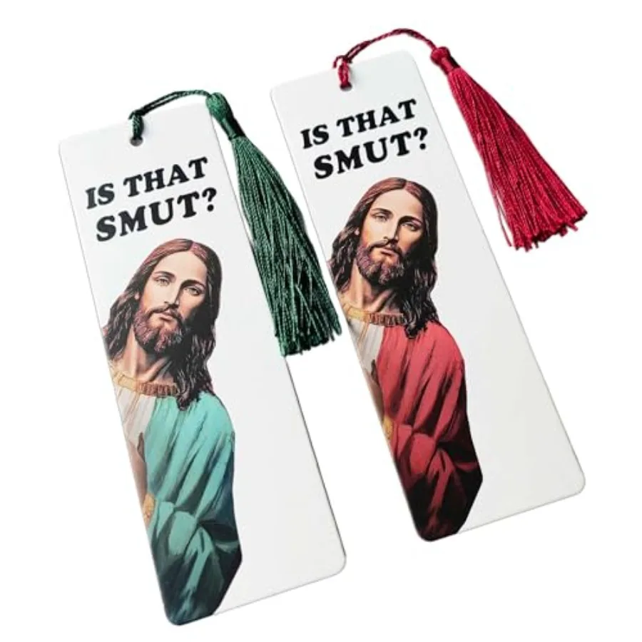 Fy Peeking Jesus Bookmark Set "Is That Smut" Humor Book Lover Gt with Tassel Cute Bible Reading Accessory Romae Reader Gag Gt
Fy Peeking Jesus Bookmark Set "Is That Smut" Humor Book Lover Gt with Tassel Cute Bible Reading Accessory Romae Reader Gag Gt