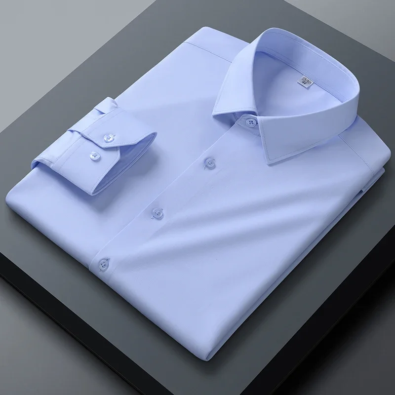 Men Classic Business Long Sleeve Shirts Three Defense Fabric Formal Dress Shirt Casual Fashion Standard Fit Male Workwear Shirts
Men Classic Business Long Sleeve Shirts Three Defense Fabric Formal Dress Shirt Casual Fashion Standard Fit Male Workwear Shirts