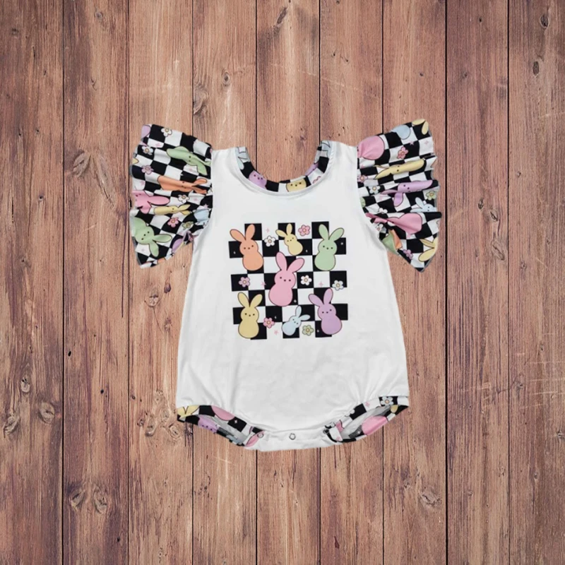 SR2227 Easter Rabbit Floral Black White Plaid Lace Sleeve Jumpsuit Festive Easter Outfit for Women
SR2227 Easter Rabbit Floral Black White Plaid Lace Sleeve Jumpsuit Festive Easter Outfit for Women