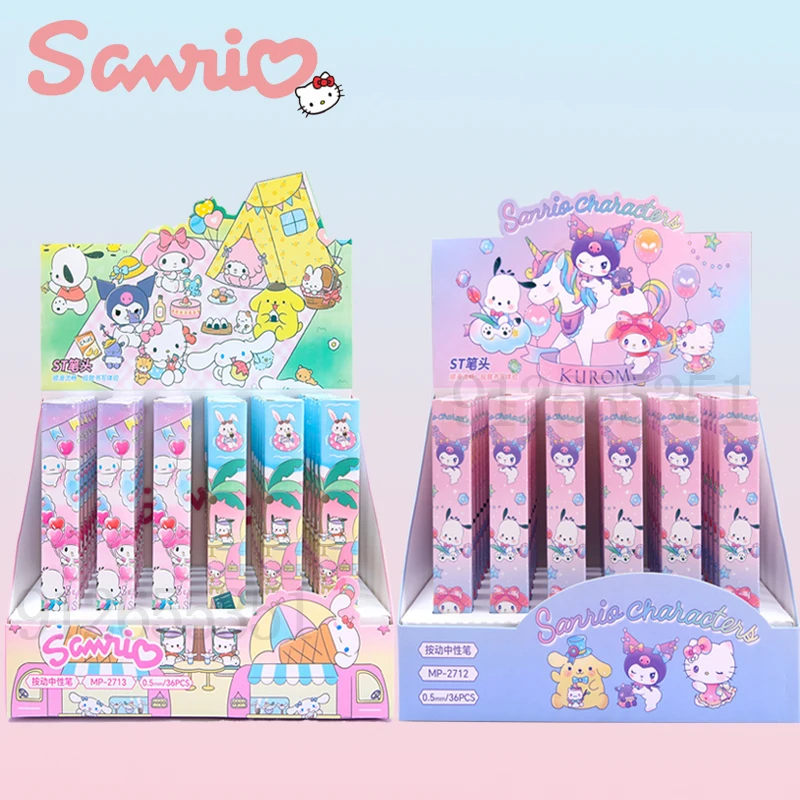 36pcs Sanrio Hello Kitty Gel Pen Cute Kuromi Cinnamoroll Student Writing Neutral Pen Office School Supplies Stationery Wholesale
36pcs Sanrio Hello Kitty Gel Pen Cute Kuromi Cinnamoroll Student Writing Neutral Pen Office School Supplies Stationery Wholesale