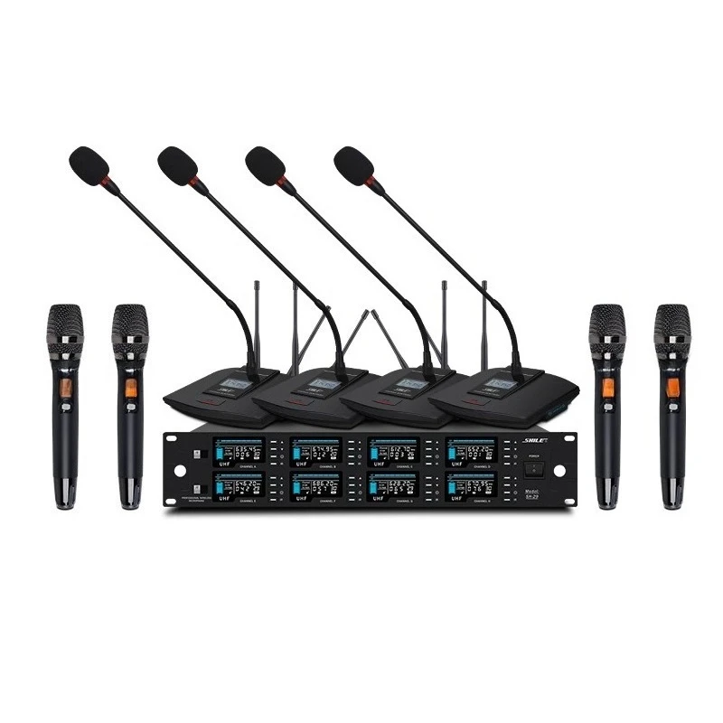SH-29 wireless microphone, one to eight conference microphones, handheld headset collar clip gooseneck speech training
SH-29 wireless microphone, one to eight conference microphones, handheld headset collar clip gooseneck speech training