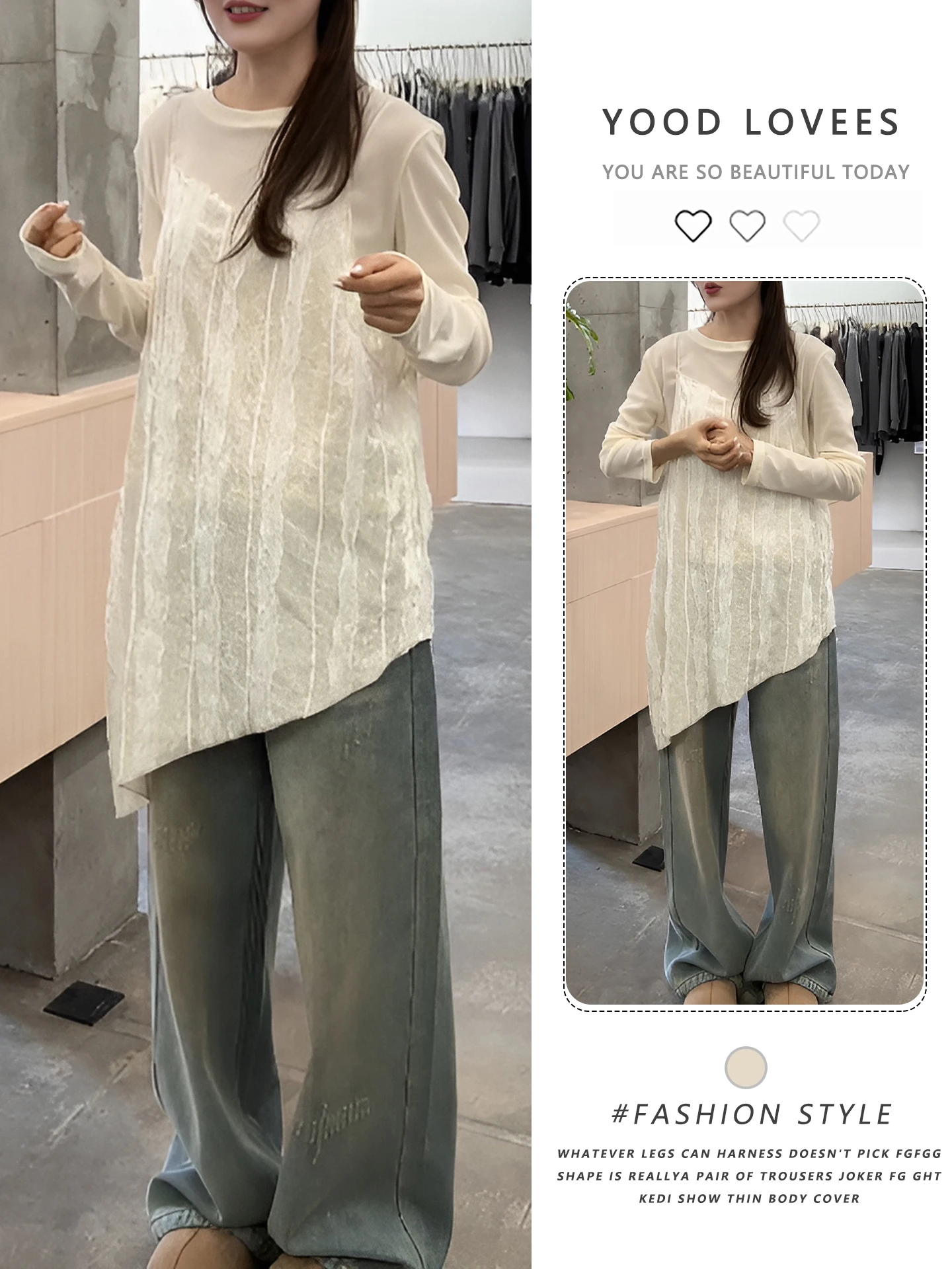 Korean Design Sense Lace Halter Dress Women Elegant Base Shirt Dress Two Piece Set Spring Autumn Irregular Hemline
Korean Design Sense Lace Halter Dress Women Elegant Base Shirt Dress Two Piece Set Spring Autumn Irregular Hemline