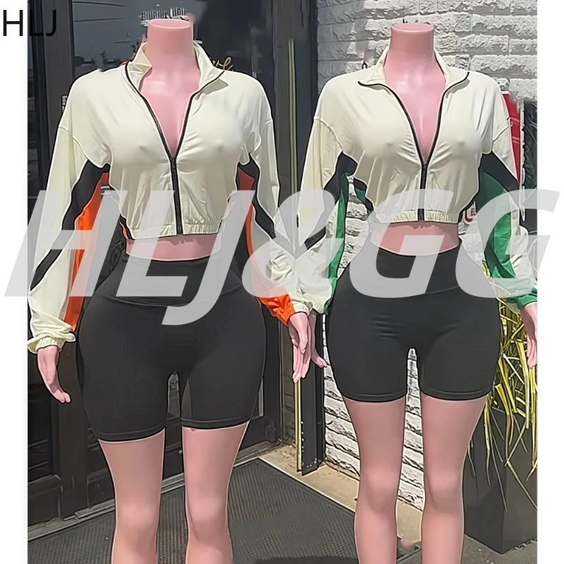 HLJ Summer New Casual Sporty 2 Piece Sets Woman Outfits Zip Hipster Patchwork Jacket Crop Top and Pants Tracksuit Streetwear
HLJ Summer New Casual Sporty 2 Piece Sets Woman Outfits Zip Hipster Patchwork Jacket Crop Top and Pants Tracksuit Streetwear