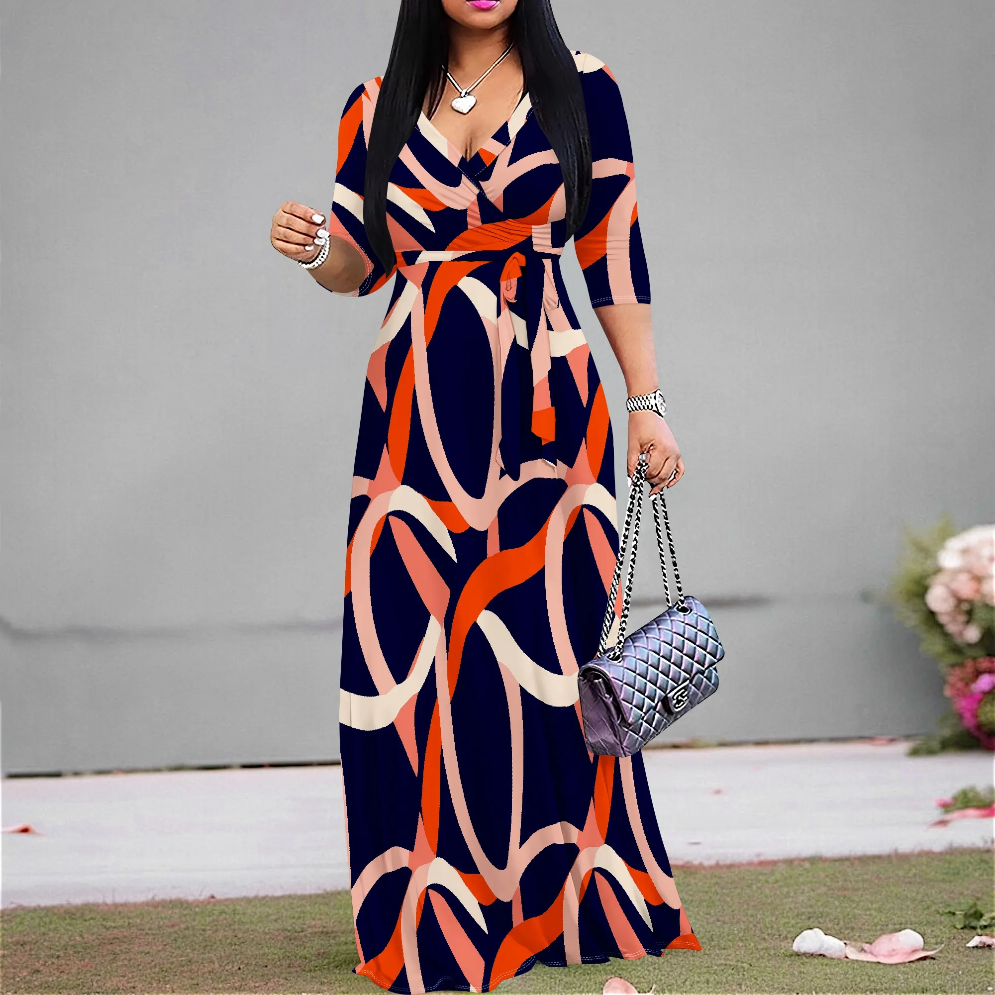Boho Geometric Print Dress Women's Long Sleeve Maxi Dress S-3XL for Casual & Party Wear 2025
Boho Geometric Print Dress Women's Long Sleeve Maxi Dress S-3XL for Casual & Party Wear 2025