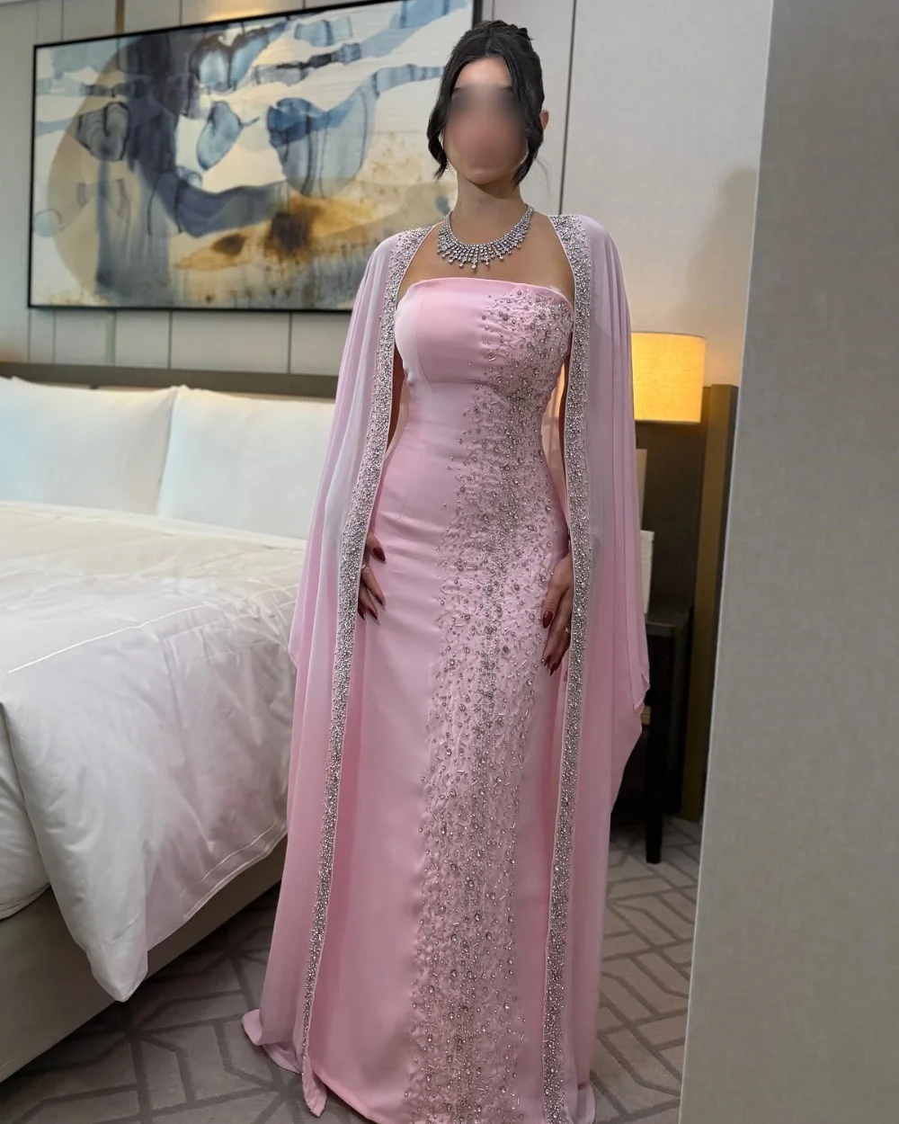 Customized Classic Jersey Sequined Beading Rhinestone Draped Straight Strapless Long Dresses Bespoke Occasion Dresses Exquisite
Customized Classic Jersey Sequined Beading Rhinestone Draped Straight Strapless Long Dresses Bespoke Occasion Dresses Exquisite