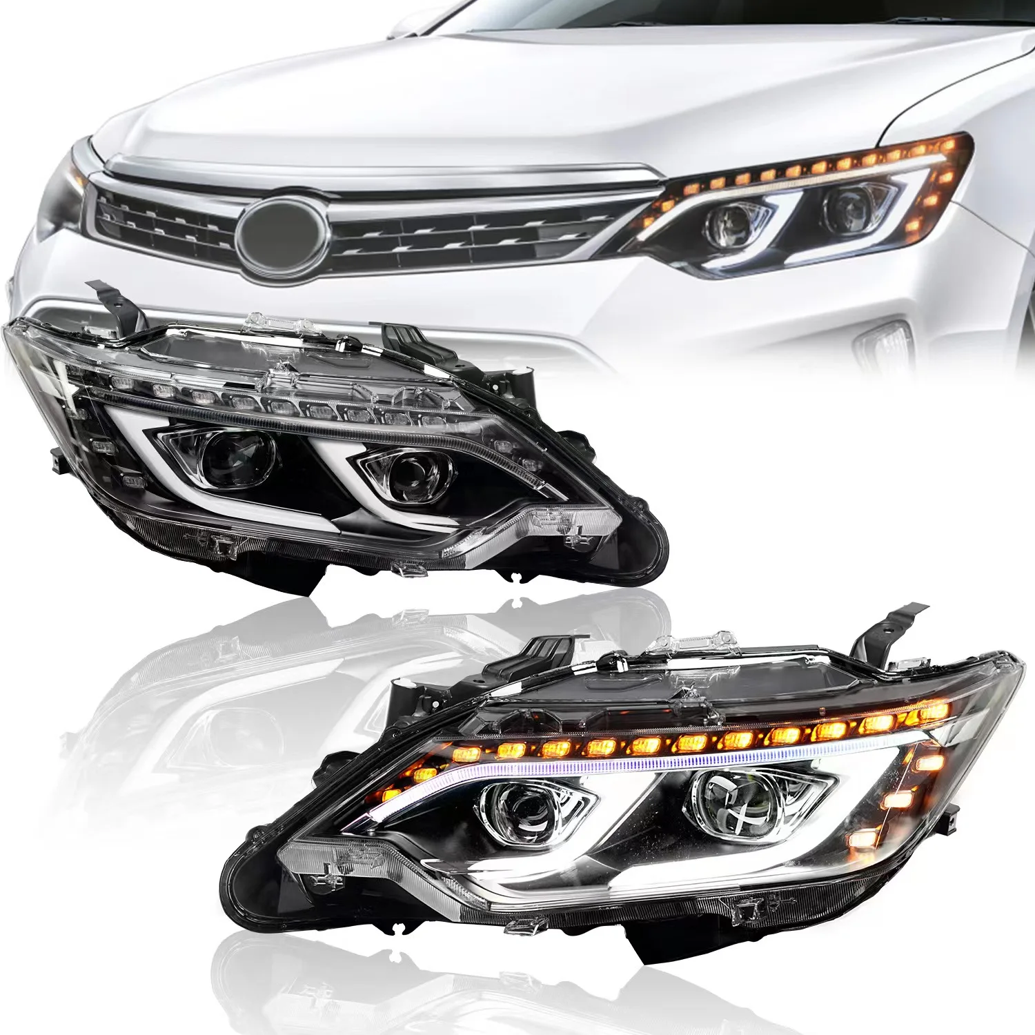 Pop Pop 1Pair Car LED Head Lamps Assembly For Toyota Camry 2014 -2017 Projector Headlights Start Up Animation Sequantial Turn Si
Pop Pop 1Pair Car LED Head Lamps Assembly For Toyota Camry 2014 -2017 Projector Headlights Start Up Animation Sequantial Turn Si