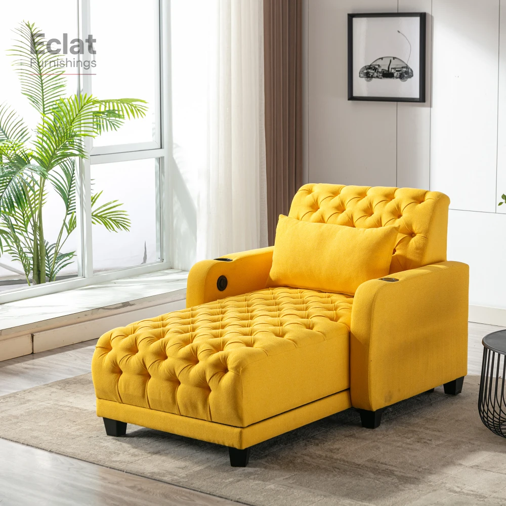Multifunctional Living Room Leisure Chaise Lounge Barry Tufted Comfy Armchair Wireless Charging,Smooth Reclining BackrestLumbar
Multifunctional Living Room Leisure Chaise Lounge Barry Tufted Comfy Armchair Wireless Charging,Smooth Reclining BackrestLumbar