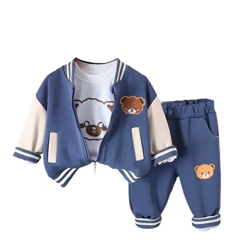 New Autumn Baby Boys Clothes Suit Children Jacket T-Shirt Pants 3Pcs/Sets Toddler Girls Clothing Infant Costume Kids Tracksuits
New Autumn Baby Boys Clothes Suit Children Jacket T-Shirt Pants 3Pcs/Sets Toddler Girls Clothing Infant Costume Kids Tracksuits
