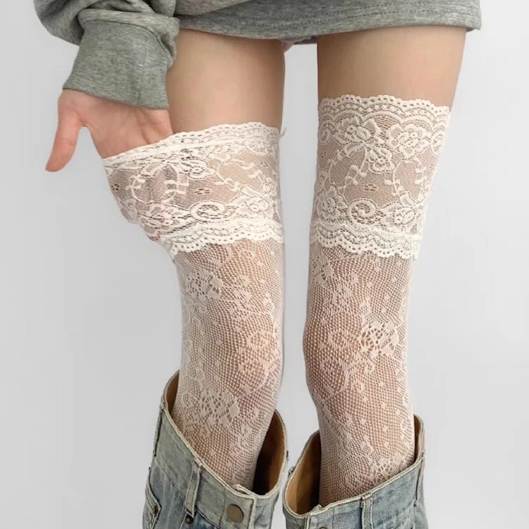 Hollow Out Sexy Lace Stockings for GirlsTrim Fishnet Stockings Tights Ultra-thin Japanese Style JK Knee Floral Mesh Thighs
Hollow Out Sexy Lace Stockings for GirlsTrim Fishnet Stockings Tights Ultra-thin Japanese Style JK Knee Floral Mesh Thighs