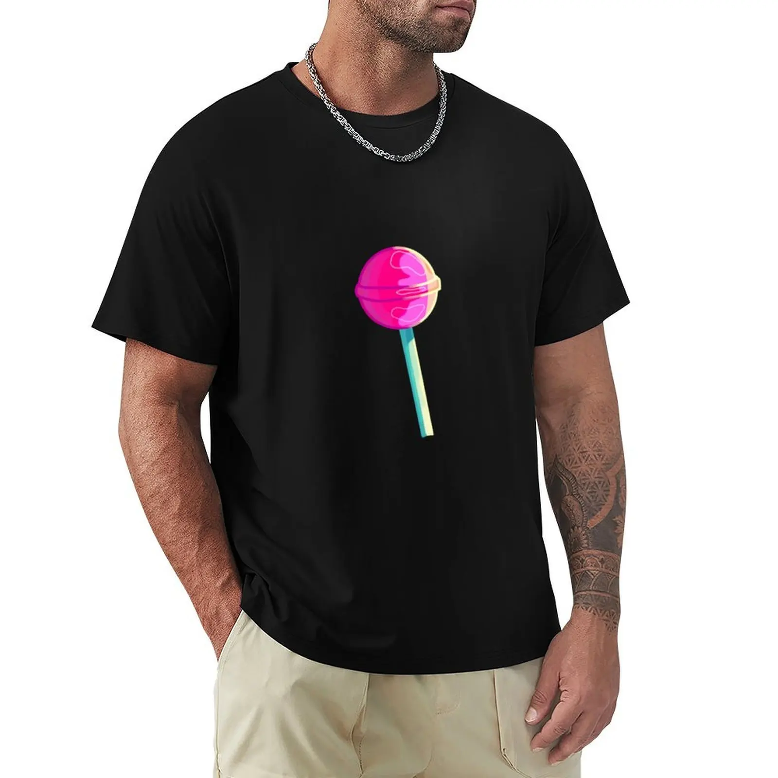 Pink Lollipop Sticker T-Shirt anime stuff Funny t-shirts customizeds Men's t-shirt
Pink Lollipop Sticker T-Shirt anime stuff Funny t-shirts customizeds Men's t-shirt