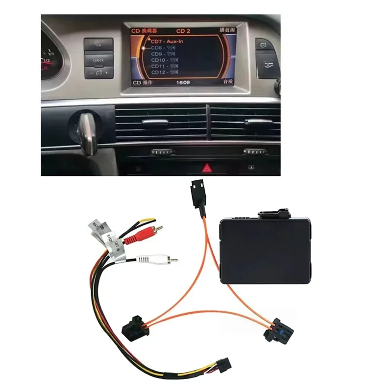 X-T Car Bluetooth Music Aux Audio Input Old 2GMMI Bluetooth Music for Audi A6L A8L Q7 Audio Fiber Decoder Box for Android
X-T Car Bluetooth Music Aux Audio Input Old 2GMMI Bluetooth Music for Audi A6L A8L Q7 Audio Fiber Decoder Box for Android