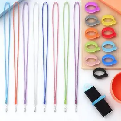 8 Pcs Lanyard Set 40cm x 14mm Mixed Color Neck Straps 24 Silicone Rings Pen Holder Office Study Outdoor Glasses Accessories
8 Pcs Lanyard Set 40cm x 14mm Mixed Color Neck Straps 24 Silicone Rings Pen Holder Office Study Outdoor Glasses Accessories