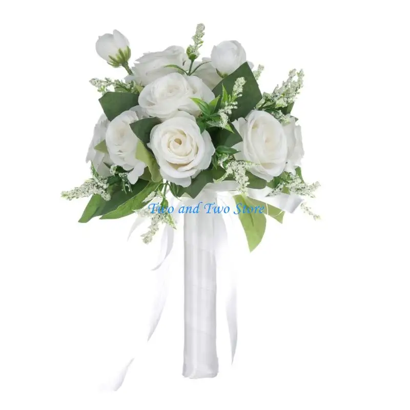 HX6F Elegant Bridal Bouquet Artificial Flower Cascading Bride Wedding Bouquet for Wedding Photography Outdoor Event
HX6F Elegant Bridal Bouquet Artificial Flower Cascading Bride Wedding Bouquet for Wedding Photography Outdoor Event