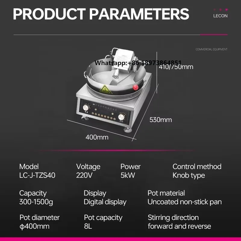 Commercial Restaurant Kitchen Robot Auto Induction Wok Cooker Automatic Stir Fry Fried Rice Machine
Commercial Restaurant Kitchen Robot Auto Induction Wok Cooker Automatic Stir Fry Fried Rice Machine