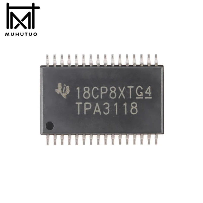 1PCS New original TPA3118D2DAPR 3130 3116 3156D2 D2DADR Mono D-class audio amplifier IC chip HTSSOP-32 
1PCS New original TPA3118D2DAPR 3130 3116 3156D2 D2DADR Mono D-class audio amplifier IC chip HTSSOP-32