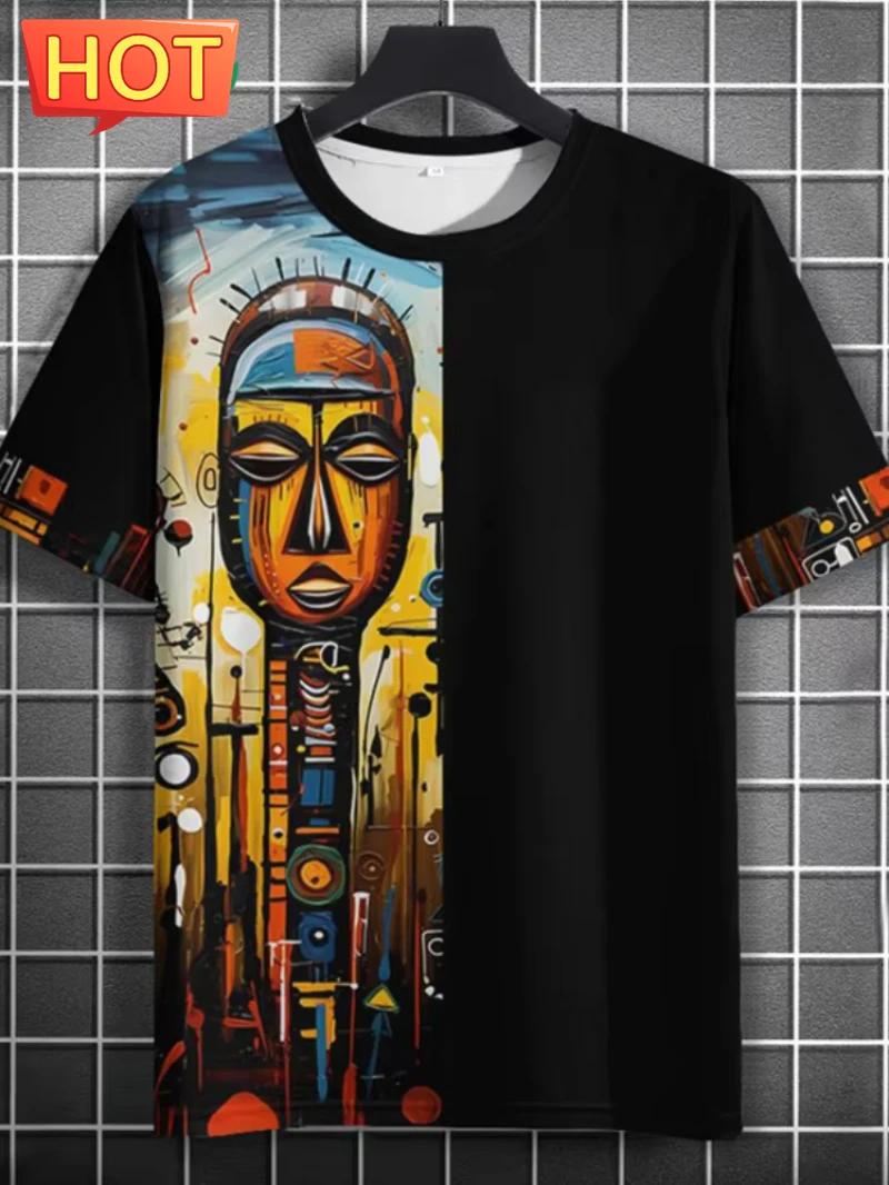 Винтажная мужская футболка в африканском стиле с графическим 3D принтом, летняя уличная мужская футболка с коротким рукавом, мужские топы, новая модная мужская одежда
Винтажная мужская футболка в африканском стиле с графическим 3D принтом, летняя уличная мужская футболка с коротким рукавом, мужские топы, новая модная мужская одежда