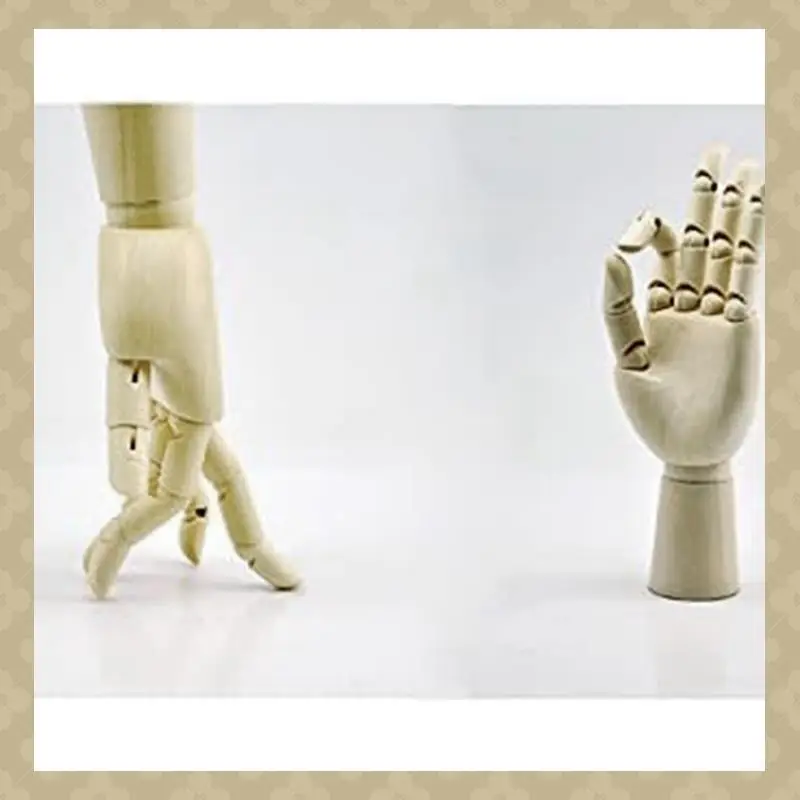 AB45 Wood Artist Drawing Manikin Articulated Mannequin With Wooden Flexible Fingers 2 Pcs(10 Inches-Left Hand Right Hand) Wood C
AB45 Wood Artist Drawing Manikin Articulated Mannequin With Wooden Flexible Fingers 2 Pcs(10 Inches-Left Hand Right Hand) Wood C