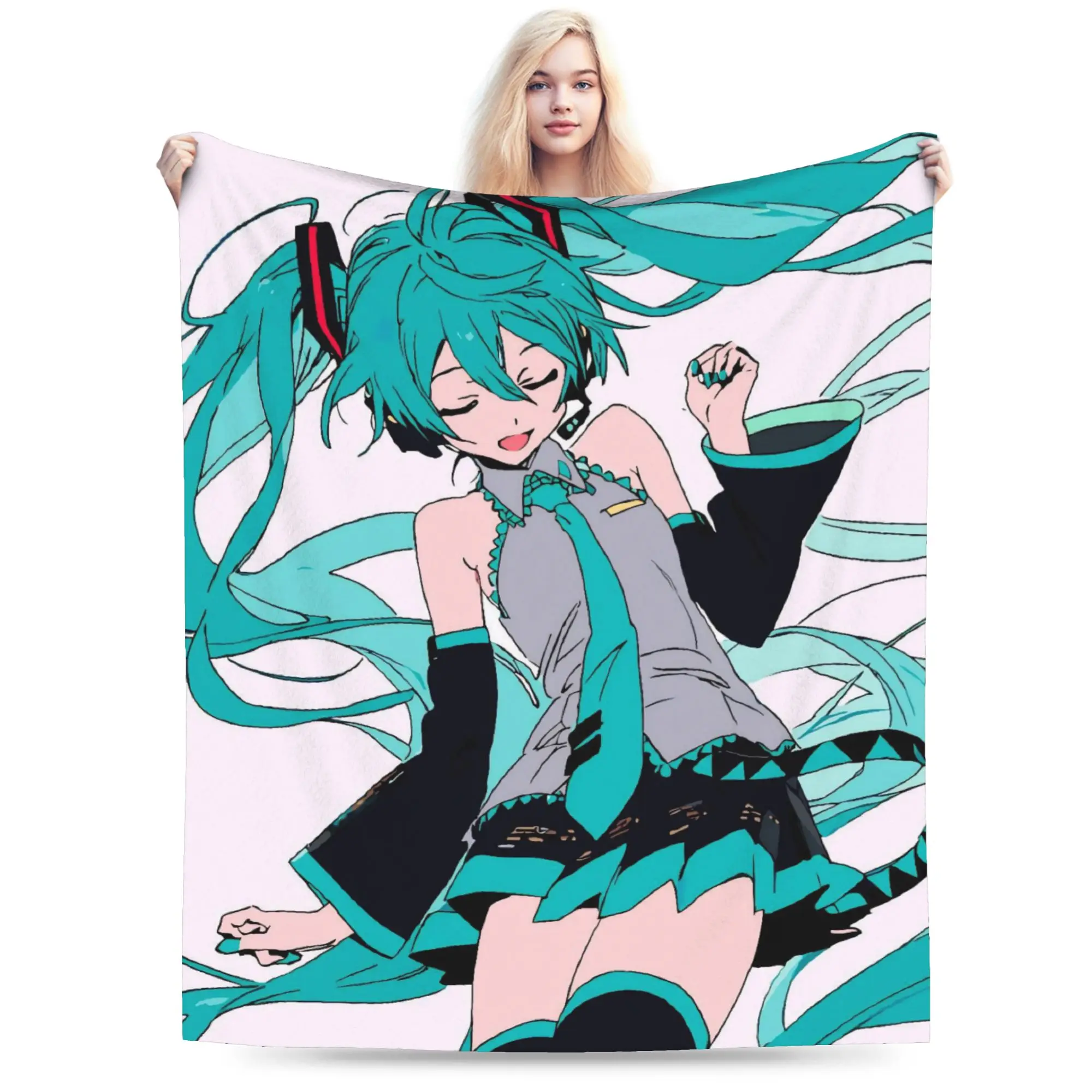 Одеяла в стиле аниме Hatsune Miku, фланелевое дышащее мягкое одеяло с принтом для дома, спальни, покрывала
Одеяла в стиле аниме Hatsune Miku, фланелевое дышащее мягкое одеяло с принтом для дома, спальни, покрывала