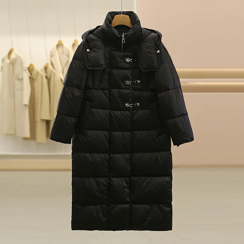 Зимний элитный пышный длинный пуховик с капюшоном, женский теплый толстый однотонный паркер, верхняя одежда, женские куртки до колена на белом утином пуху
Зимний элитный пышный длинный пуховик с капюшоном, женский теплый толстый однотонный паркер, верхняя одежда, женские куртки до колена на белом утином пуху