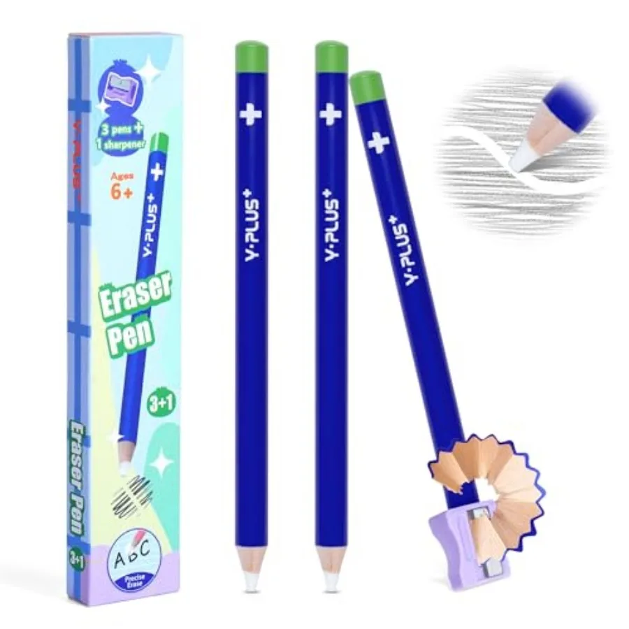 Detail Eraser Pencils, Fine Detail Eraser with Sharpener, Perfect for Sketching, Charcoal Drawings, Pencils Erasing and Geometr
Detail Eraser Pencils, Fine Detail Eraser with Sharpener, Perfect for Sketching, Charcoal Drawings, Pencils Erasing and Geometr
