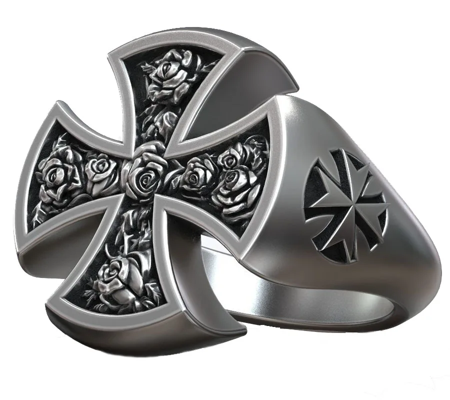 13g Hospitaller Maltese Cross Templar Symbol Rings Real Customized 925 Solid Sterling Silver Rings Many Sizes 6-13
13g Hospitaller Maltese Cross Templar Symbol Rings Real Customized 925 Solid Sterling Silver Rings Many Sizes 6-13