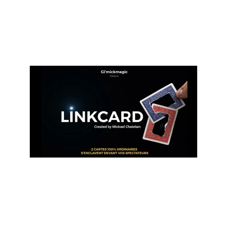 LinkCard (Gimmicks and Online Insruction) by Mickaël Chatelain Card Magic and Trick Decks Close Up Performer Beginner Magician
LinkCard (Gimmicks and Online Insruction) by Mickaël Chatelain Card Magic and Trick Decks Close Up Performer Beginner Magician