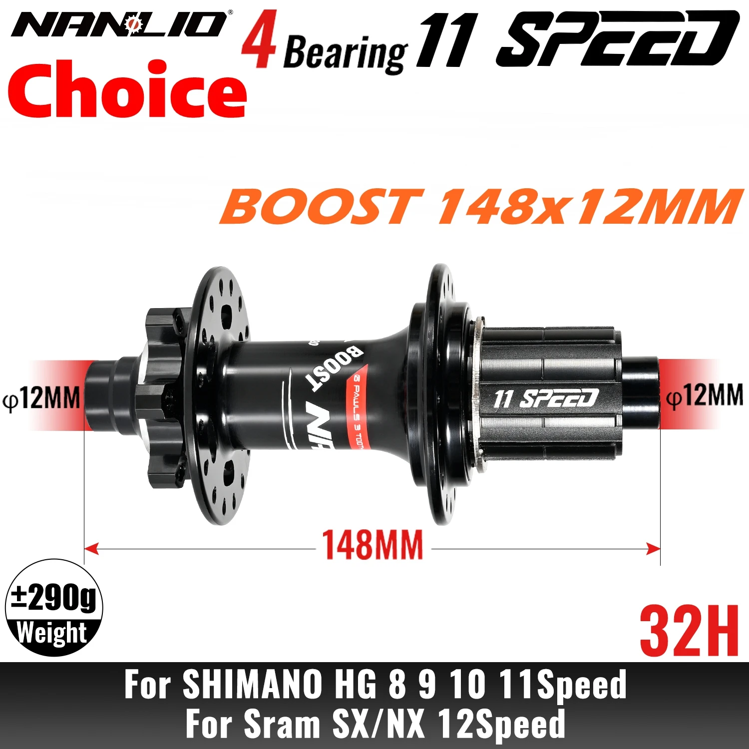 NanLio XM820 Boost втулка горного велосипеда 6 Pawls Front 110x15 мм Back 12x148 мм THRU TA 28H 32 отверстия HG XD MS 8s 9s 10s 11s 12S скорость
NanLio XM820 Boost втулка горного велосипеда 6 Pawls Front 110x15 мм Back 12x148 мм THRU TA 28H 32 отверстия HG XD MS 8s 9s 10s 11s 12S скорость