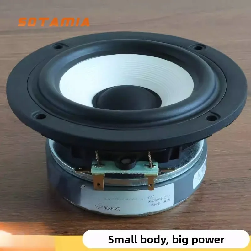 SOTAMIA 1pcs 4 Inch Subwoofer 8 Ohm 30 Watt Paper Diaphragm Unit Diy Speaker Home Theater Sound System Bluetooth Sound Box
SOTAMIA 1pcs 4 Inch Subwoofer 8 Ohm 30 Watt Paper Diaphragm Unit Diy Speaker Home Theater Sound System Bluetooth Sound Box