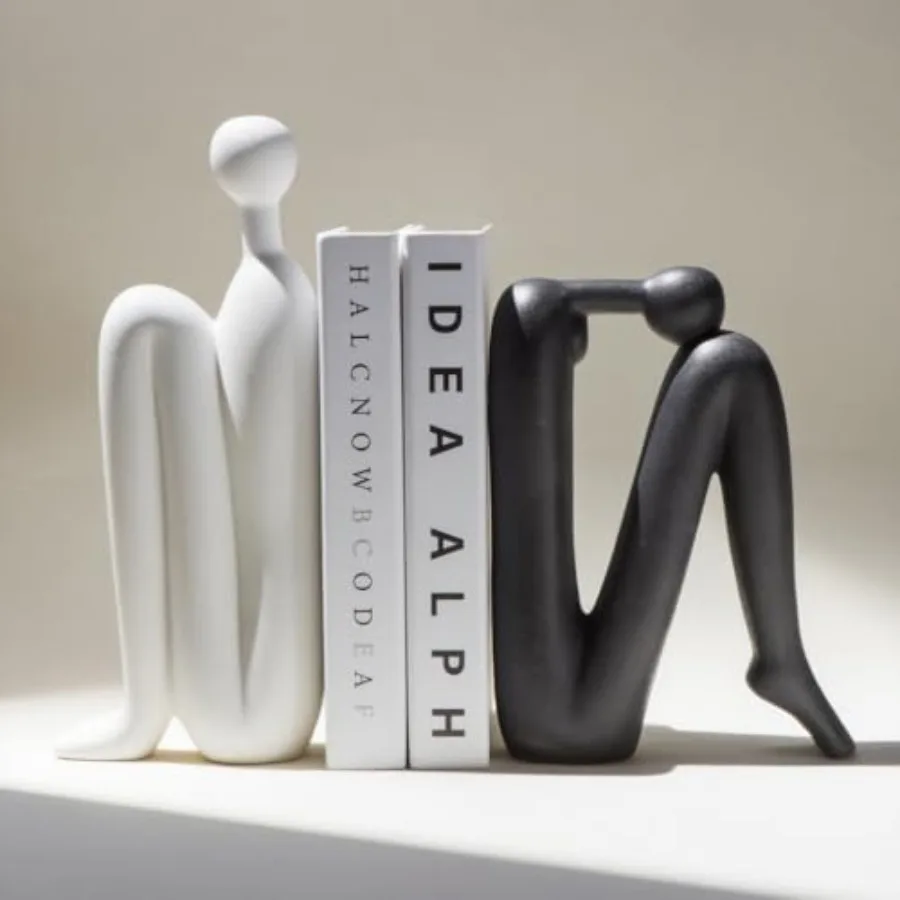 Book Ends Decorative for Shelves- Modern Bookends for Bookshelf Decor, Heavy Duty Book Holder and Book Stopper, Stylish Shelf D
Book Ends Decorative for Shelves- Modern Bookends for Bookshelf Decor, Heavy Duty Book Holder and Book Stopper, Stylish Shelf D