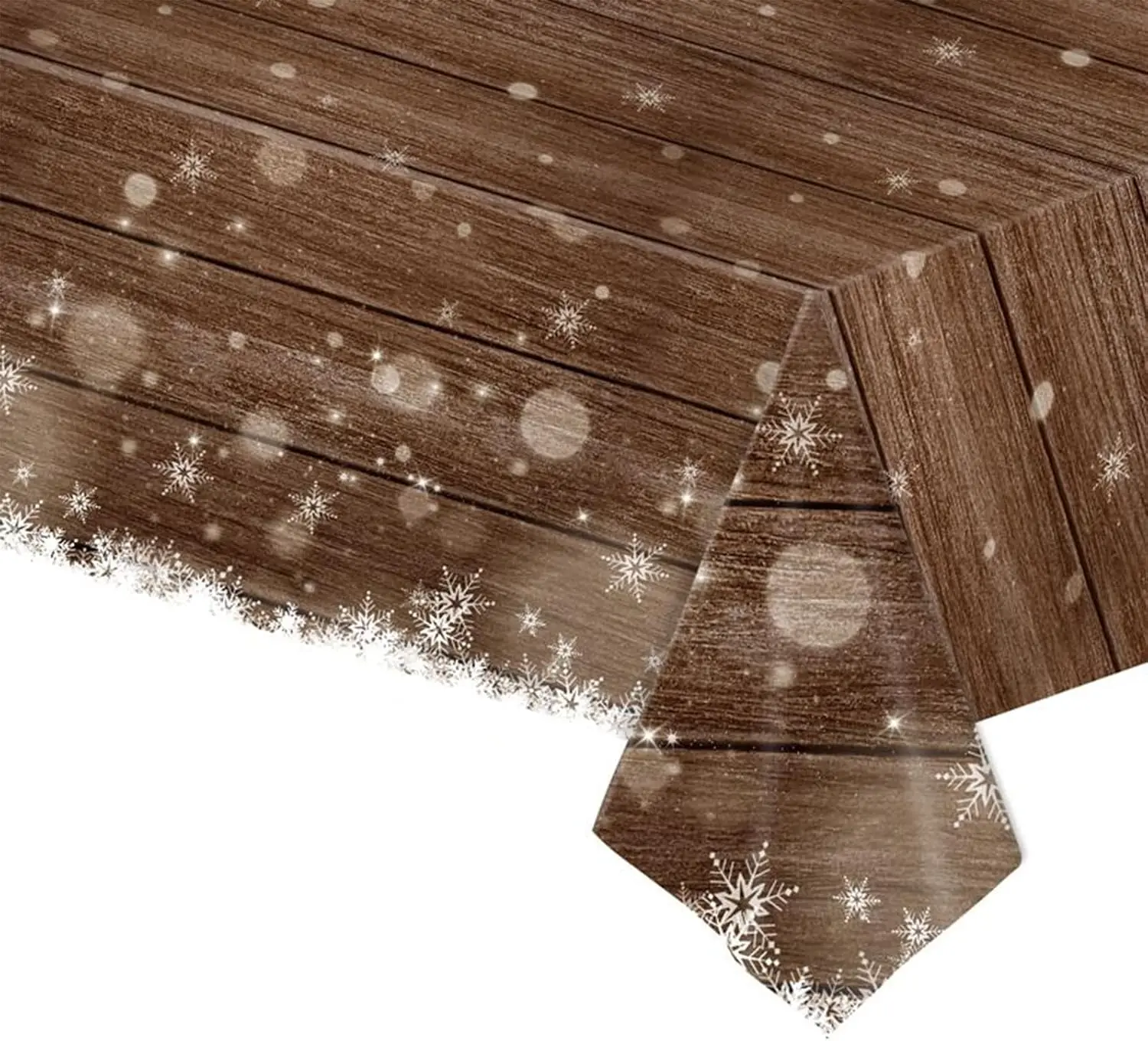 Large Plastic Christmas Tablecloth, Rectangle, Brown, Woodgrain, Snow Pattern, Party, Xmas, 137x274cm
Large Plastic Christmas Tablecloth, Rectangle, Brown, Woodgrain, Snow Pattern, Party, Xmas, 137x274cm