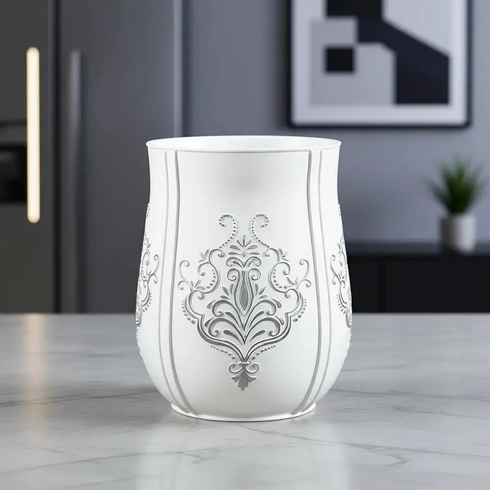 Compact White 1.58 Gal Bathroom Trash Can - Sturdy Waste Basket for Small Spaces & Rustic Home Decor
Compact White 1.58 Gal Bathroom Trash Can - Sturdy Waste Basket for Small Spaces & Rustic Home Decor
