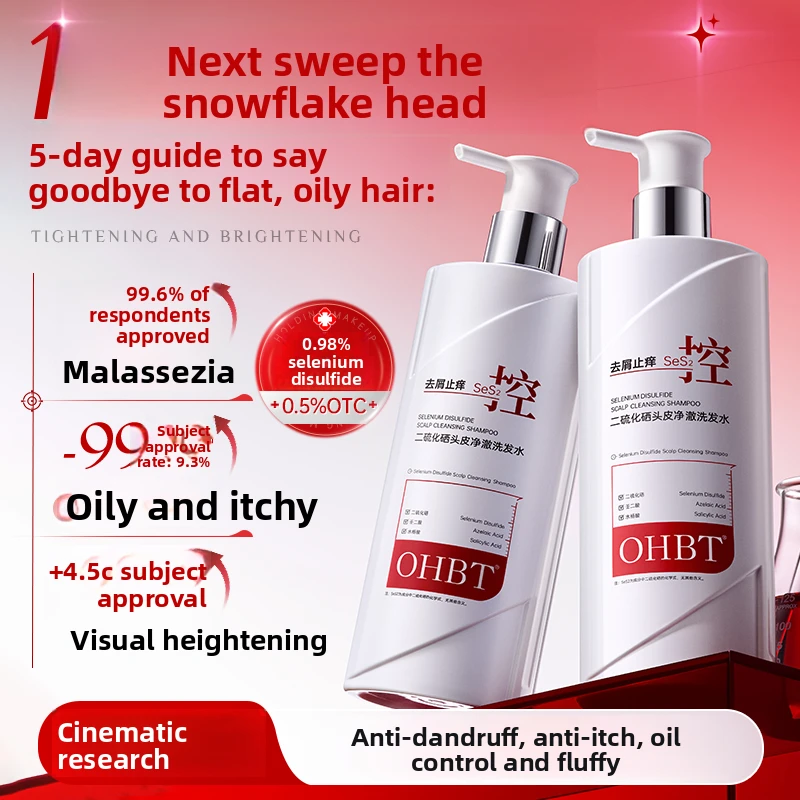 OHBT Selenium Disulfide Shampoo, Deep Cleansing Inflammation Control Oil Shampoo, Dandruff Removing and Itching Relief Shampoo
OHBT Selenium Disulfide Shampoo, Deep Cleansing Inflammation Control Oil Shampoo, Dandruff Removing and Itching Relief Shampoo