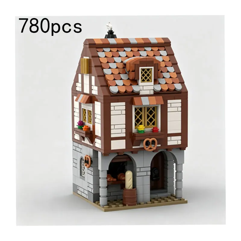 MOC 780pcs Medieval Bakery Castle Small Particle Building Block Toy Gift
MOC 780pcs Medieval Bakery Castle Small Particle Building Block Toy Gift