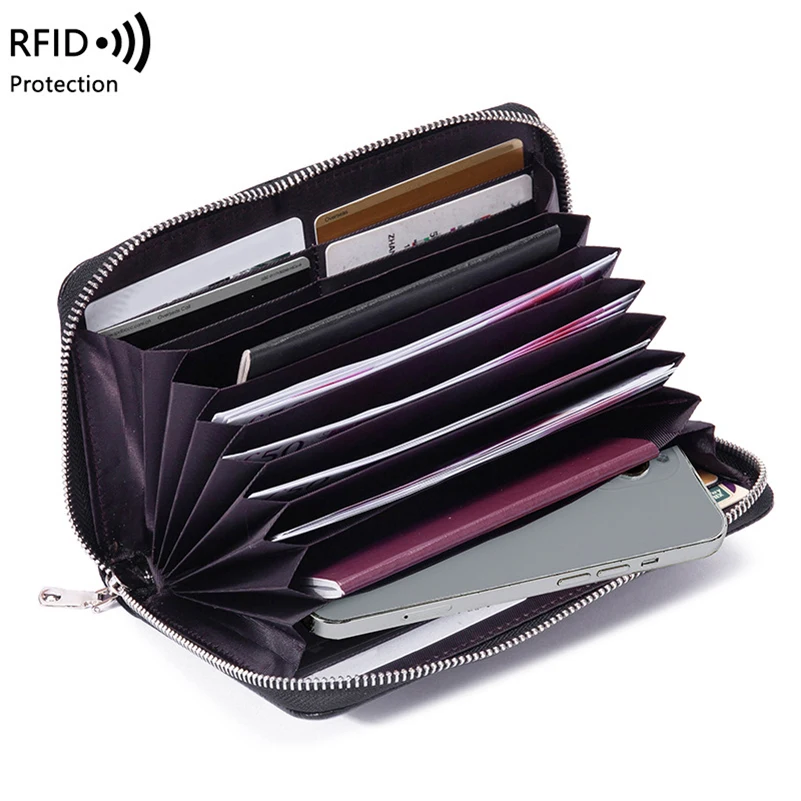 Женский кошелек из искусственной кожи с RFID-защитой, текстурой личи, большой вместимости, в различных цветах, для паспорта и телефона
Женский кошелек из искусственной кожи с RFID-защитой, текстурой личи, большой вместимости, в различных цветах, для паспорта и телефона