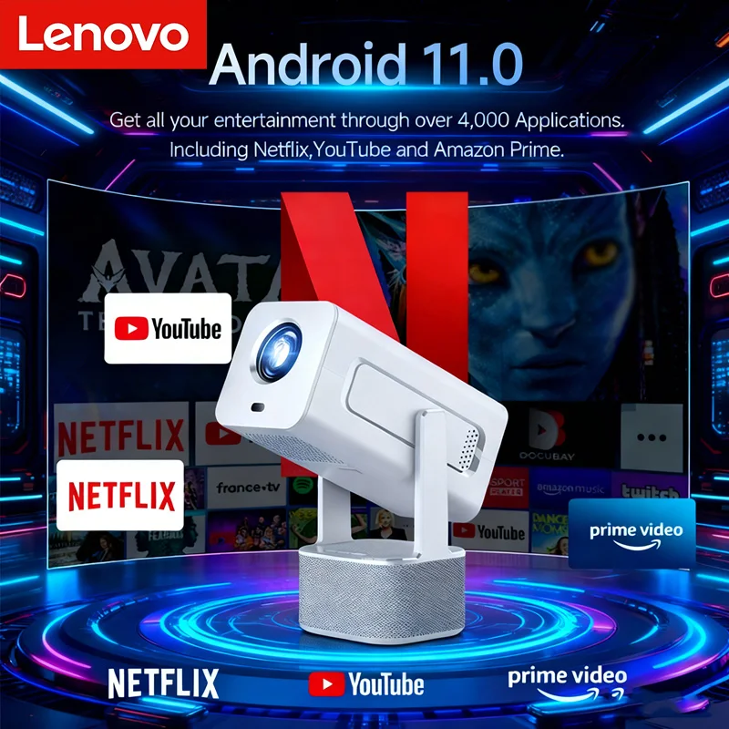 Lenovo 4K Full HD Projector FHD Android WiFi6 BT 5.0 3D Home Theater TD80 Portable Beam Projector Meeting Video Movie Projector
Lenovo 4K Full HD Projector FHD Android WiFi6 BT 5.0 3D Home Theater TD80 Portable Beam Projector Meeting Video Movie Projector