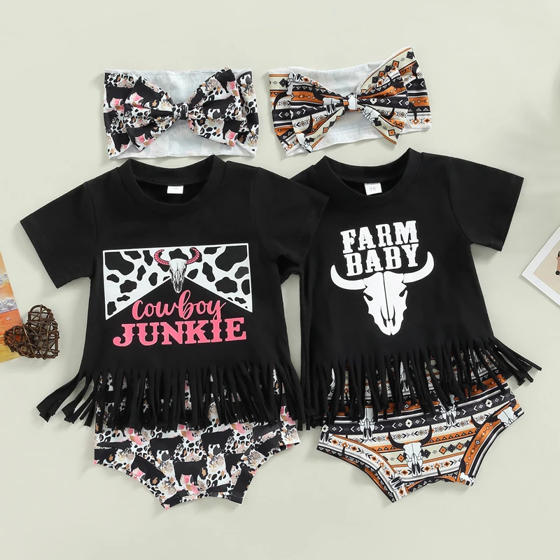 2023-01-03 Lioraitiin 0-24M Infant Girl 3Pcs Outfits Letter Print Short Sleeve Tassel T-Shirt + Animal Shorts + Bow Headband
2023-01-03 Lioraitiin 0-24M Infant Girl 3Pcs Outfits Letter Print Short Sleeve Tassel T-Shirt + Animal Shorts + Bow Headband