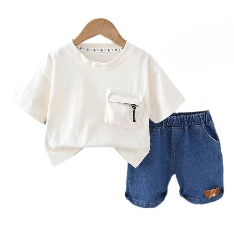 New Summer Baby Boys Clothes Suit Children Solid T-Shirt Shorts 2Pcs/Sets Toddler Clothing Infant Casual Costume Kids Tracksuits
New Summer Baby Boys Clothes Suit Children Solid T-Shirt Shorts 2Pcs/Sets Toddler Clothing Infant Casual Costume Kids Tracksuits