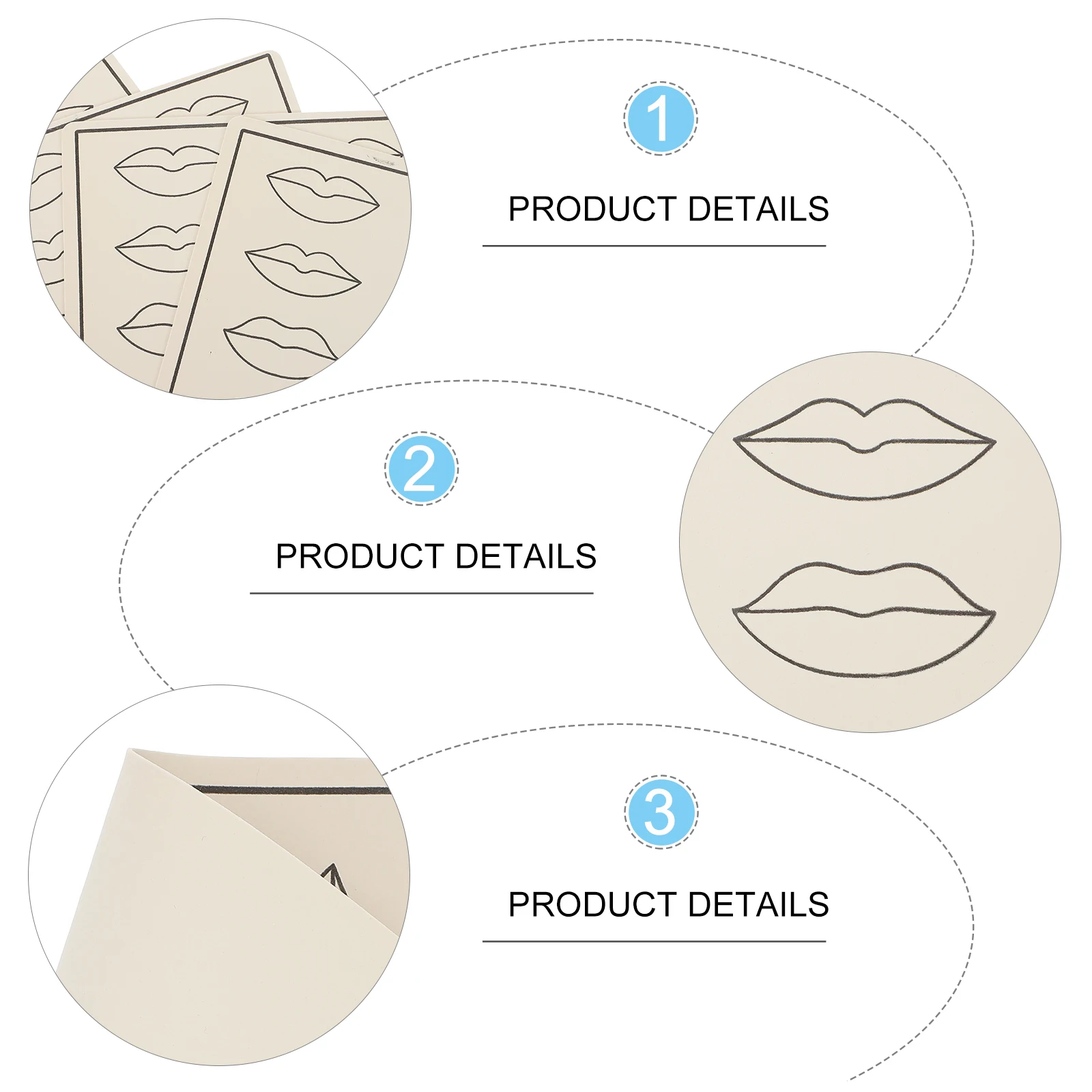 6Pcs Microblading Practice Skin Double Sided Fake Rubber Skin Durable Sheet for Makeup Training Practice Tool
6Pcs Microblading Practice Skin Double Sided Fake Rubber Skin Durable Sheet for Makeup Training Practice Tool