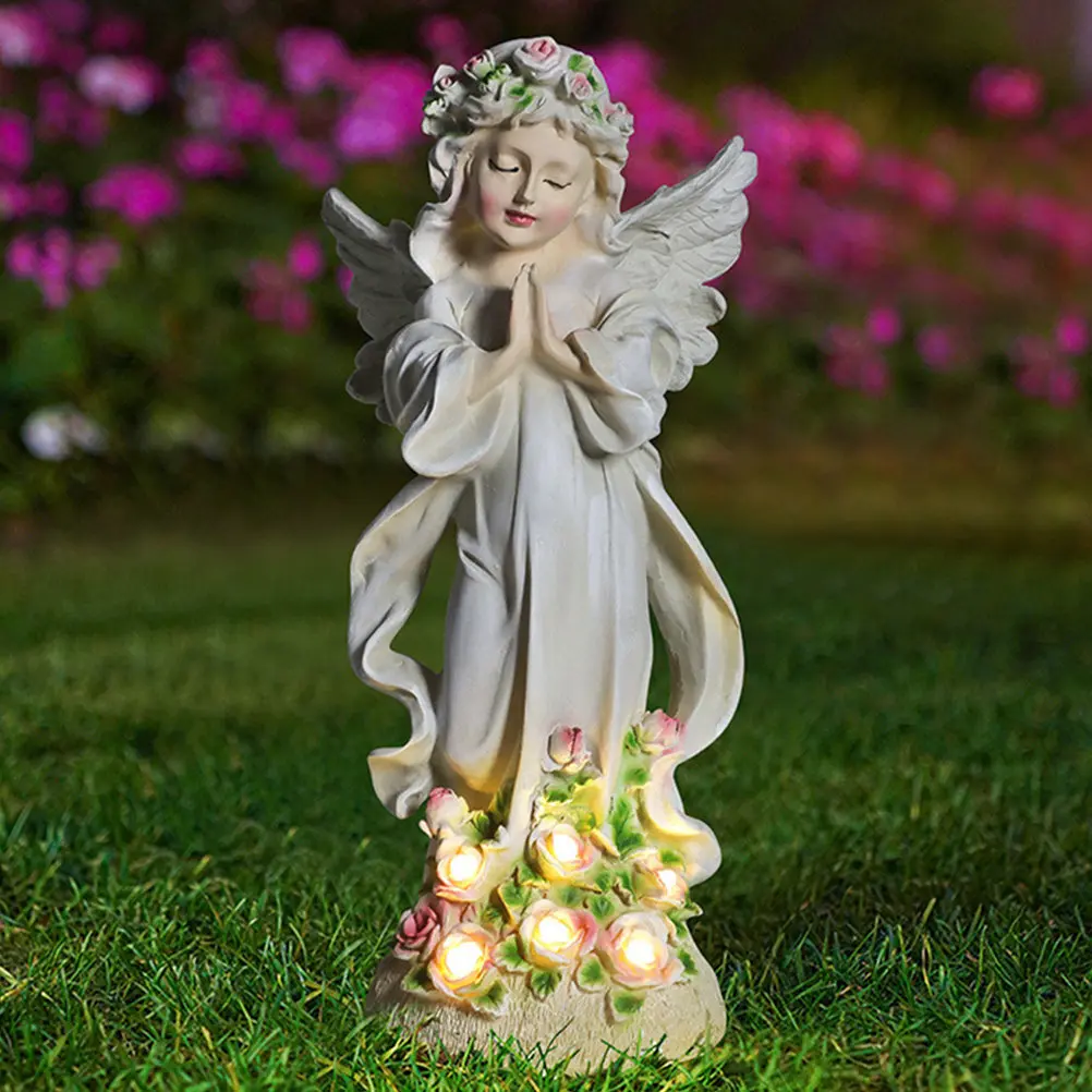 Солнечный садовый светильник-фея для цветов, солнечная скульптура ангела для газона, уличный декор для двора, садовая скульптура
Солнечный садовый светильник-фея для цветов, солнечная скульптура ангела для газона, уличный декор для двора, садовая скульптура