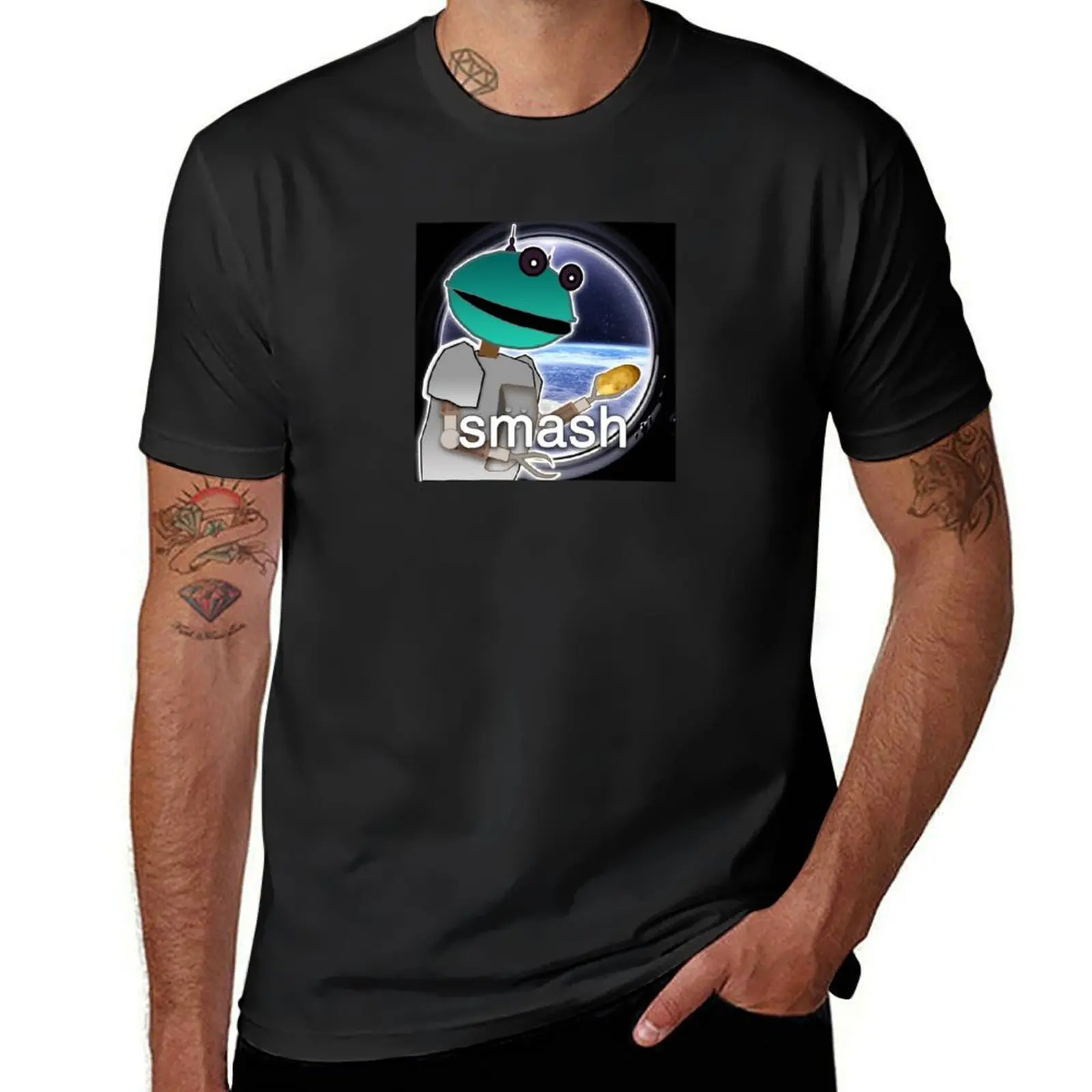 Smash Alien Advert T-Shirt Short sleeve tee animal prinfor boys sports fans tshirts for men
Smash Alien Advert T-Shirt Short sleeve tee animal prinfor boys sports fans tshirts for men