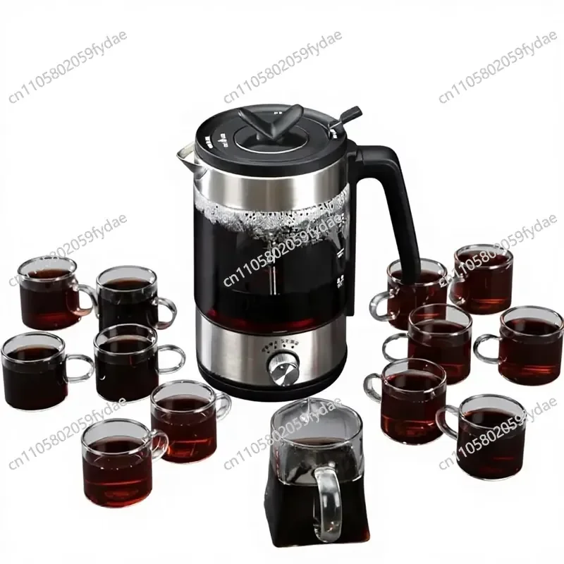 Tea maker, black glass electric kettle 1.2L 220V automatic household type, supports Pu'er tea and white tea.
Tea maker, black glass electric kettle 1.2L 220V automatic household type, supports Pu'er tea and white tea.